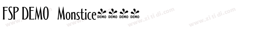 FSP DEMO   Monstice字体转换